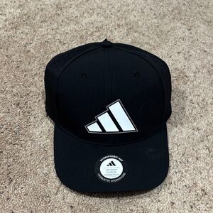 Adidas Black Hat with White Emblem